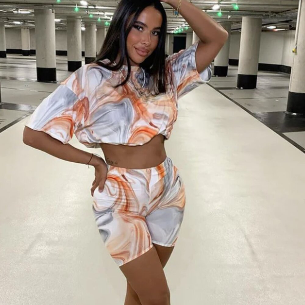 Fashion Nova Biker Shorts Set